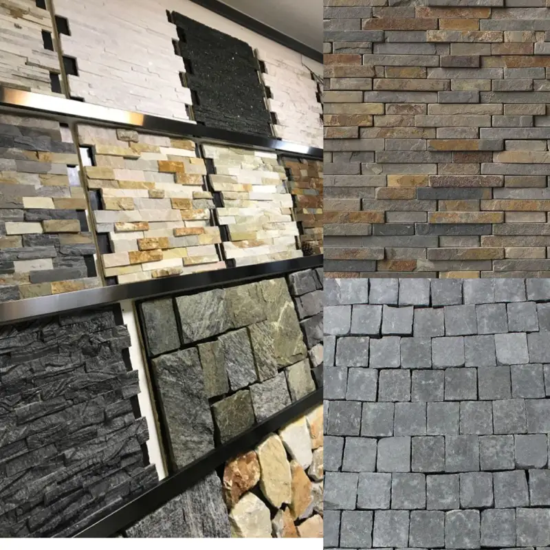 Natural stone veneer wall panels adding rustic charm to Dubai