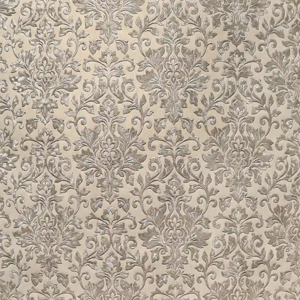 Stylish patterned wallcovering displayed in a modern Dubai showroom