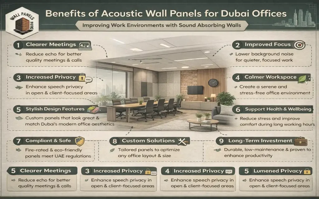Benefits of Acoustic Wall Panels for Dubai Offices