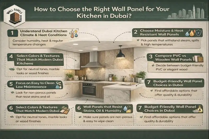 How to Choose the Right Wall Panel for Your Kitchen in Dubai.