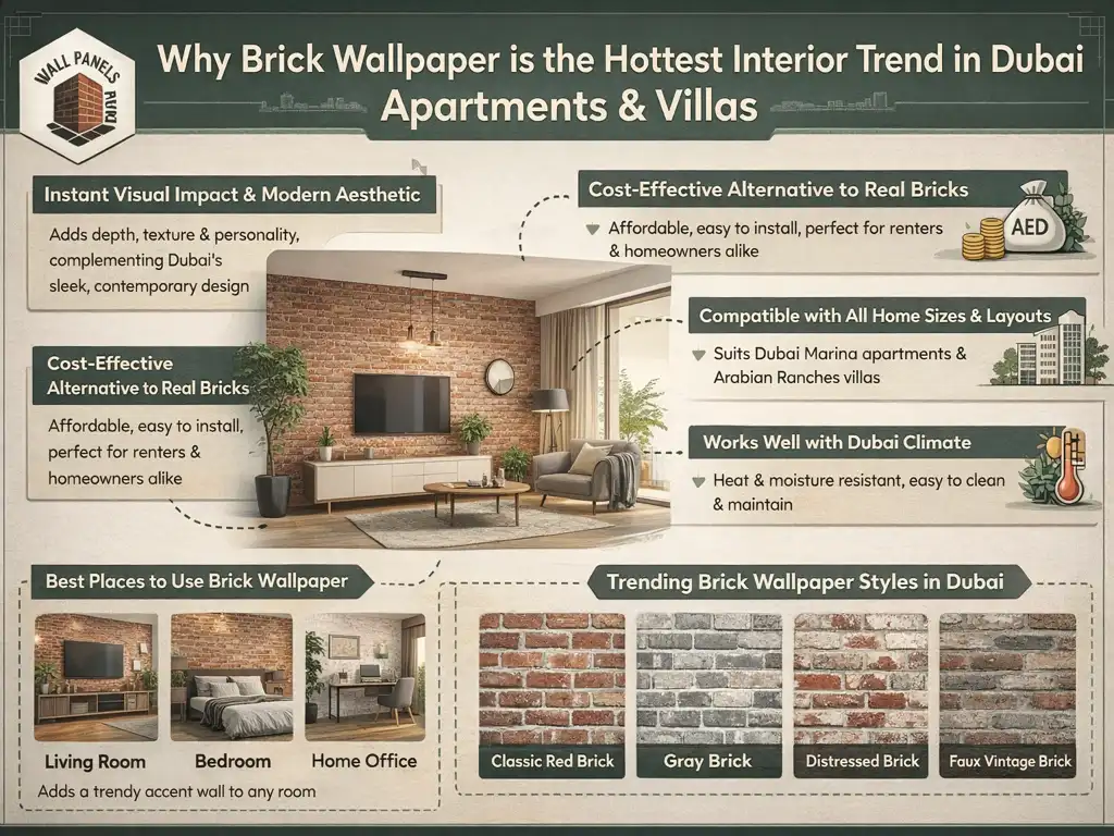 Modern & Luxury Interior Look Without Real Bricks