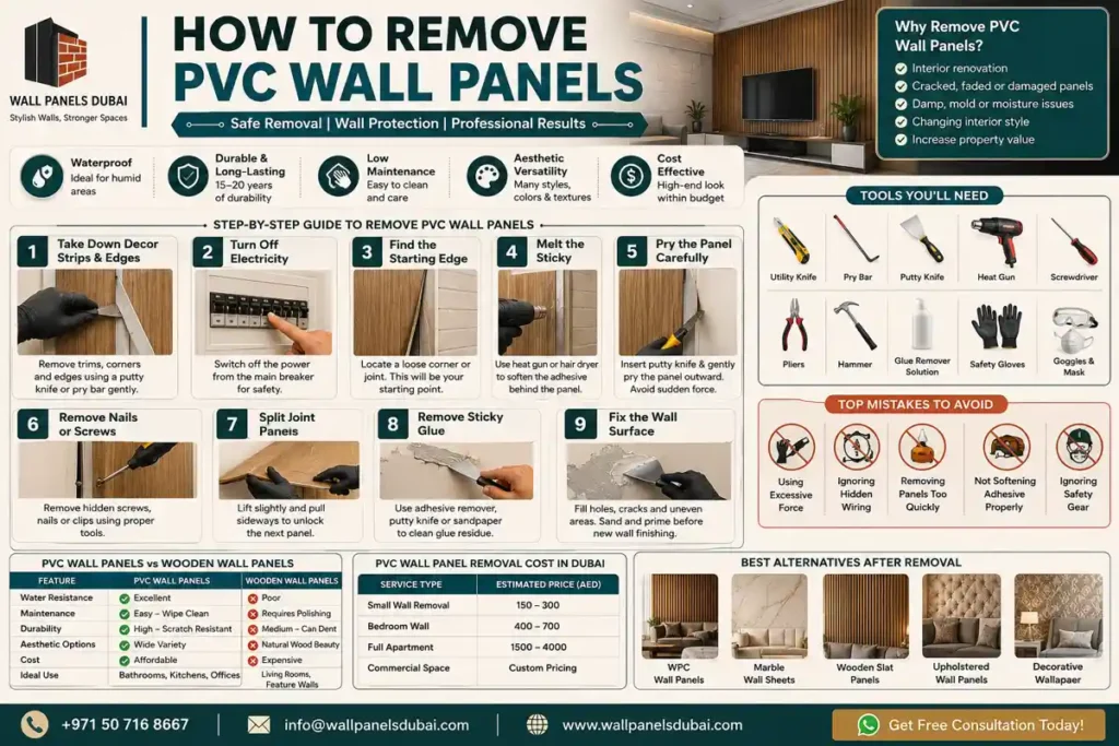 How to Remove PVC Wall Panels