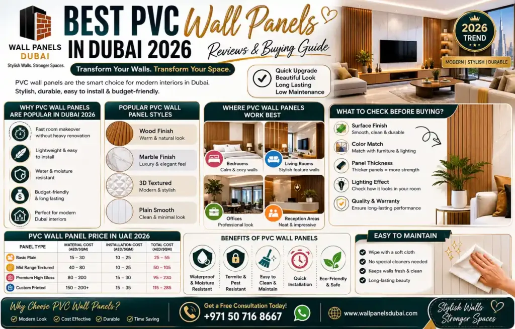 Best PVC Wall Panels in Dubai 2026
