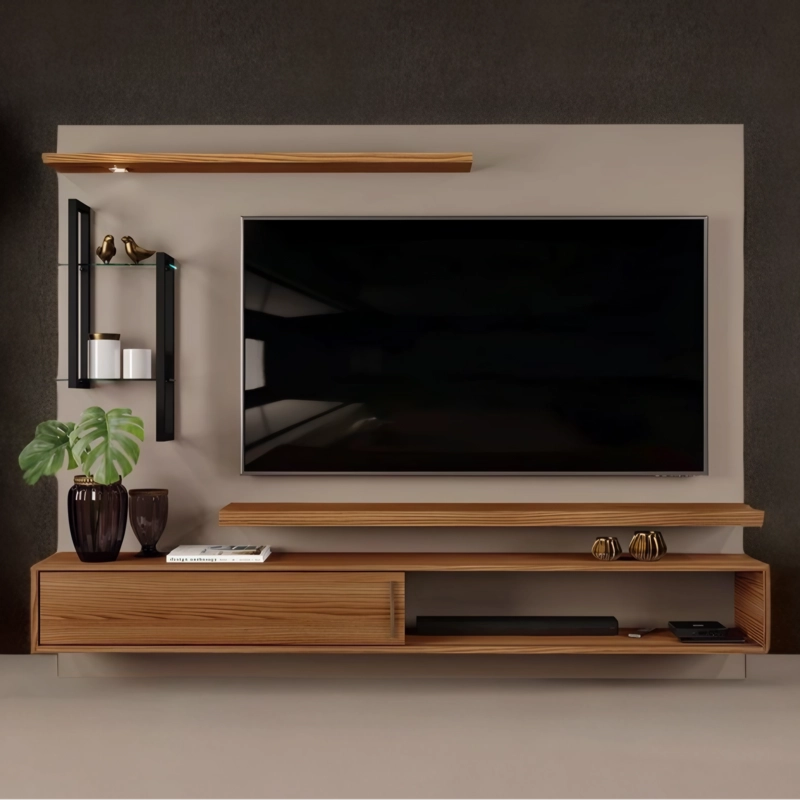 TV Unit Wall Panel Design Dubai for Modern Living Room